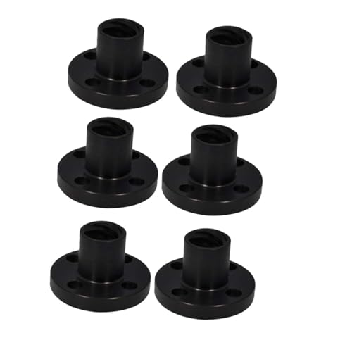 T8 Lead Screw Pom Nut 6pcs Black for Cnc Machines