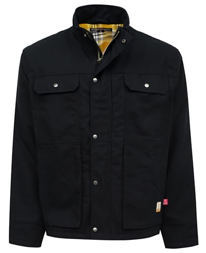 BOCOMAL FR Jackets Insulated Coat CAT4 Fire Resistant Duck Canvas Winter Outwear Light Water Repellent and Oil Resistant