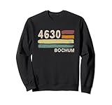 vfl bochum pullover 8.5 oz, Klassisch geschnitten 4630 Bochum Retro Postleitzahlen Alte PLZ Vintage Sweatshirt