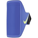 Nike Lean Armband Plus Smartphone Sportarmband Running Fitness Jogging Handyhalter Armband reflektierend Laufzubehör, Sapphire/Black/Lt Liquid Lime, One Size