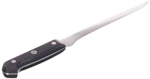 ZWILLING Gourmet Filetiermesser, 18 cm, Rostfreier Spezialstahl, Ergonomischer Kunststoff-Griff, Schwarz - Made in Germany