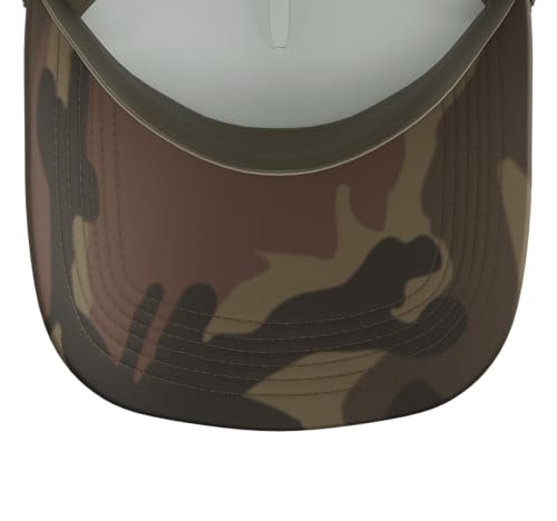 Image of Outdoor Antlers Elk Deer Hunting Trucker Hat with Adjustable Mesh Back