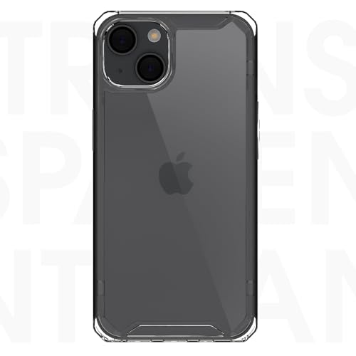 Image of Pikkme Back Cover for iPhone 15 PC + TPU Transparent Hybrid Shock Absorption Bumper Case (Transparent)