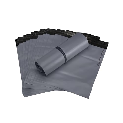 G4GOODS® - 50 Grey Parcel Bags and Postage Bags (24"x36'') - Self Seal Strong Mailing Bags - Eco-Friendly Plastic Packaging Bags for Clothes and Parcels. Perfect for Courier Shipping Bags