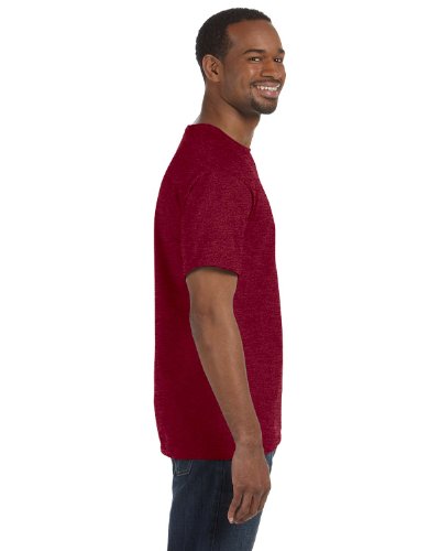 Gildan Heavy Cotton Mens T-Shirt (G5000)-Antique Cherry Red (90/10