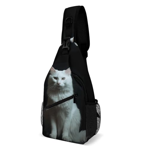 Bolso tipo bandolera blanco para viaje y senderismo miniatura 1