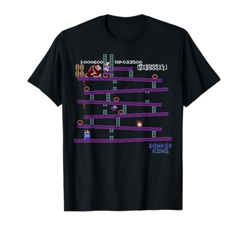 Nintendo Donkey Kong 8-Bit Side Scroll Graphic T-Shirt T-Shirt