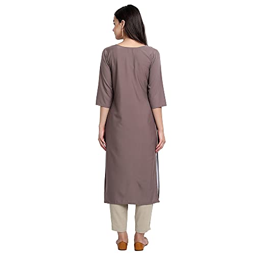 Image of Women's Crepe Straight Kurta