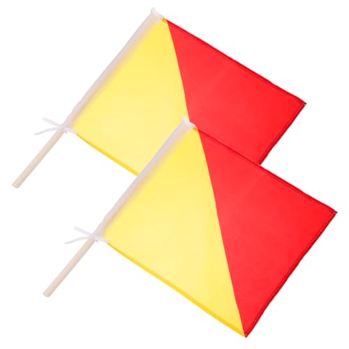 Gatuida Commanding Signal Flags 2pcs Waving Flags for Sports and Navy Operations