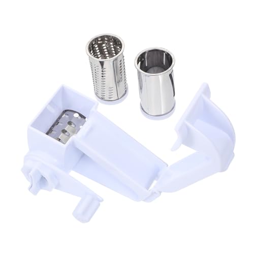 Ciieeo 1set Hand Rotating Cheese Grater Ergonomic Stainless Steel Grater for Easy Cheese Butter Cutting Multi-purpose Kitchen Tool for Home Restaurant Hotel Use