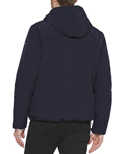 Image of Calvin Klein Men's Winter Coats - Sherpa-lined Hooded Soft Shell Jacket