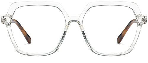 Image of Oversized Blue Light Glasses for Women Men, Anti Eye Strain Computer Glasses for Reading /Gaming