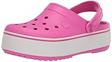  Crocs Kids Crocband Zuecos de plataforma para niña (niño pequeño/niño grande), color rosa eléctrico 1 niño pequeño M