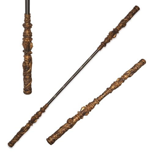 Black Myth: 66.9-inch Telescopic Locking Structure Golden Cudgel Gaming Peripheral 1:1 Metal Model Decorative Item Chinese Mythological Fantasy Weapon Collectible Desktop Decor Gift