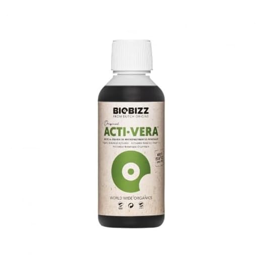 GROWMANIA Fertilizante Acti Vera de BioBizz 250 ML | Abono 100% Vegano Extraído de Aloe Vera | Sustrato beneficioso Crecimiento Plantas y Cultivos