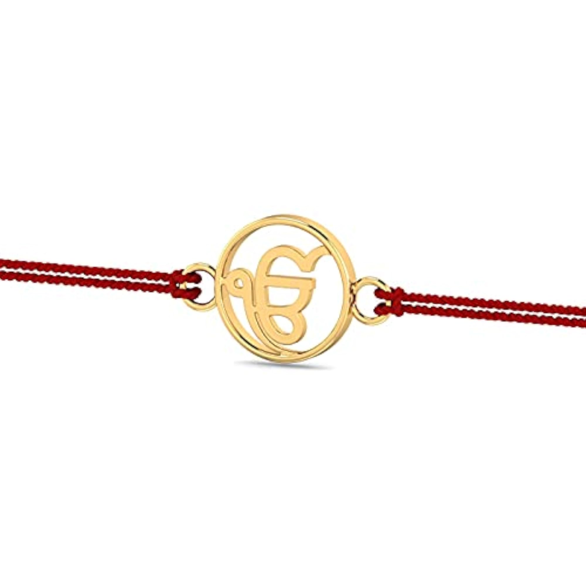 Ik Onkar Rakhi for Brother, 9KT Hallmarked Gold Gift