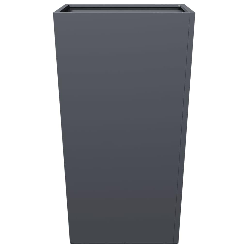 Macetero alto de acero galvanizado, macetas altas para plantas macetas, jardinera de patio, maceta de exterior, jardinera de exterior, para Fiardino, Patio, plantas de interior, acero