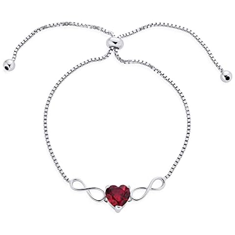 Elegant Red Heart Infinity Bolo Bracelet Cover