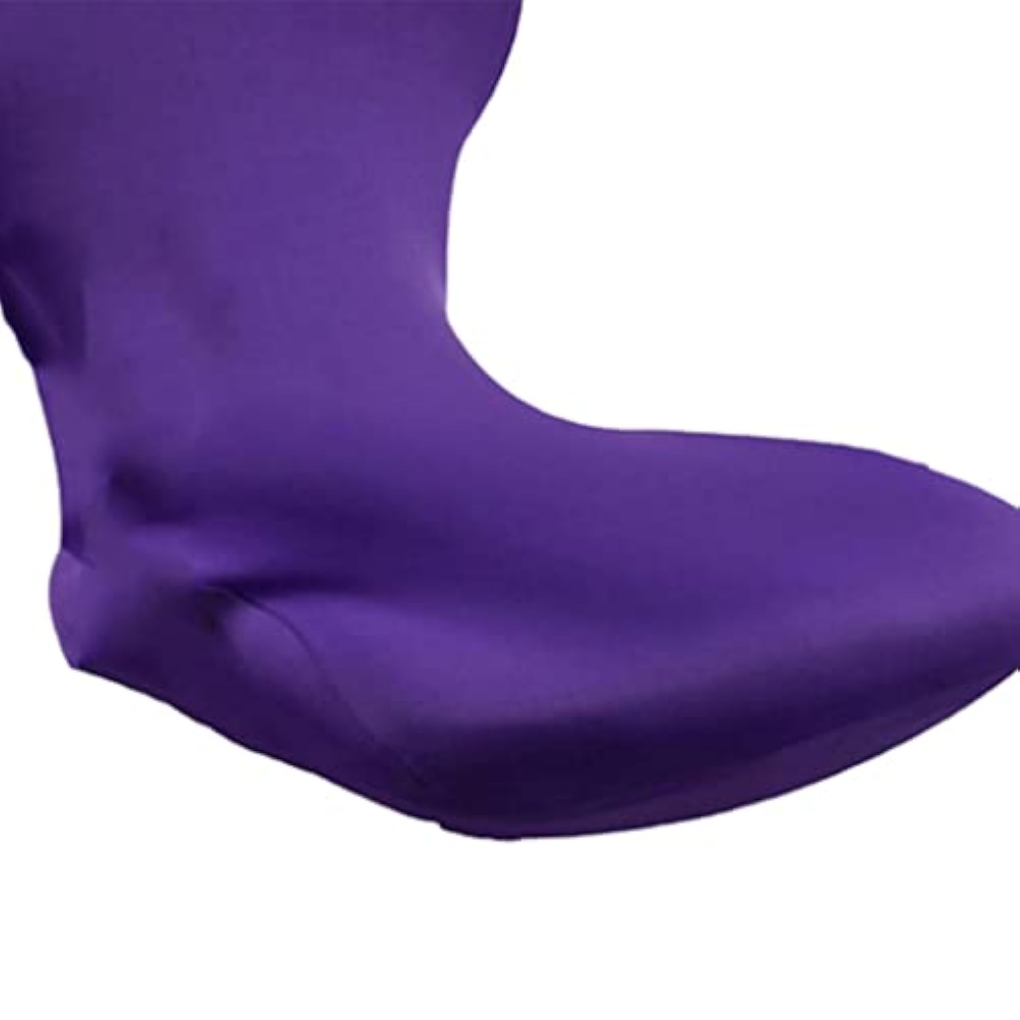 Elastic Swivel Computer Chair Cover, Purple Slipcover