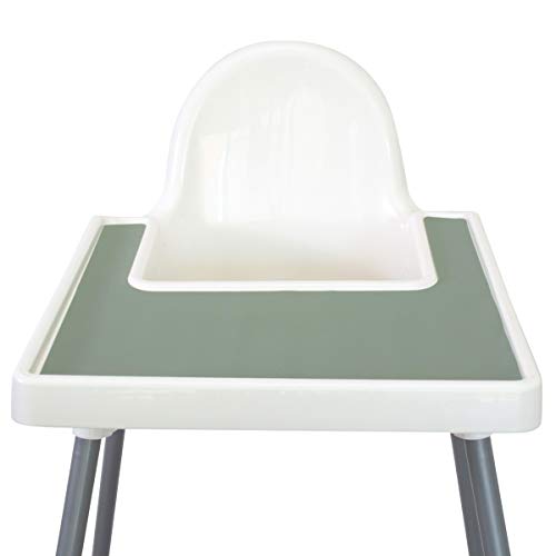 Image of Mango Co. High Chair Placemat for Antilop Baby High Chair - BPA Free, Dishwasher Safe, Silicone Placemats - Finger Foods Placemat for Toddler and Baby (Desert Sage)