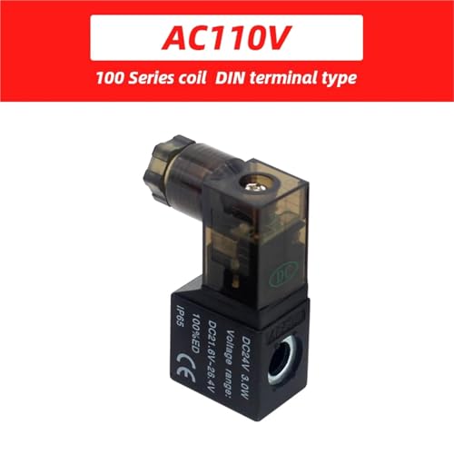 Bobine d'électrovanne 24VDC 4V210-08 pour distributeur pneumatique jaune - 3