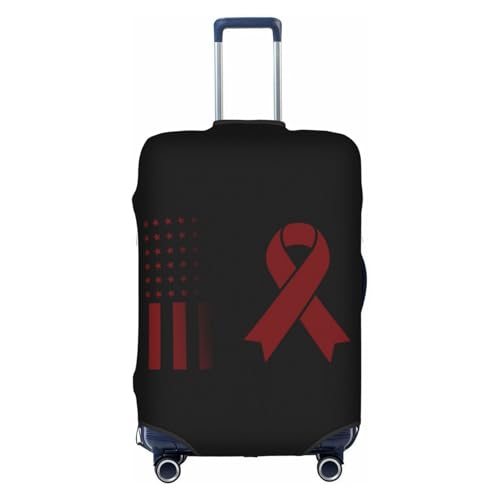 Travel Luggage Cover Vintage Multiple Myeloma Cancer Awareness Fashion Washable Baggage Suitcase Protector Fit For Luggage X-Large