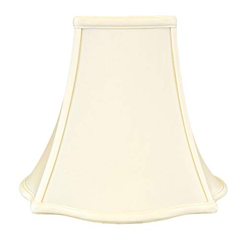 Image of Royal Designs Fancy Square Bell Lamp Shade - Eggshell - 7 x 16 x 12.75