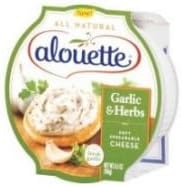 Alouette Garlic and Herb Spreadable Cheese - Bulk, 4.5 Pound -- 2 per case.
