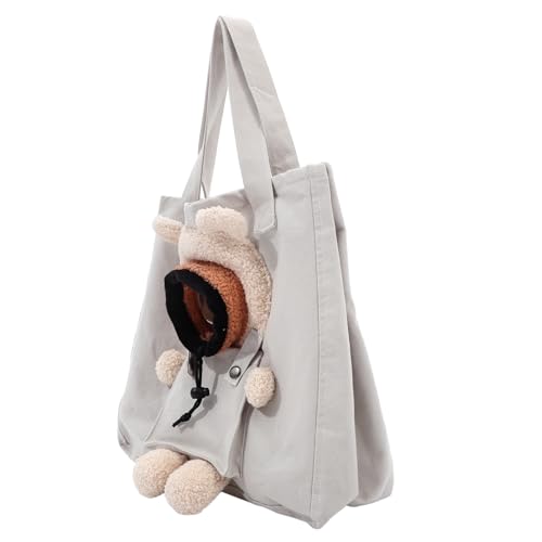 GALPADA Canvas Pet Carrier Bag for Small Dogs Cats Portable Sling Backpack with Stylish Design Comfortable Breathable Material for Outdoor Travel Shopping Adventures