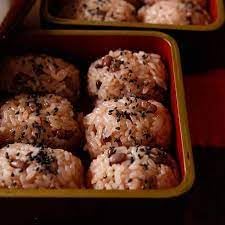 Miniatura 7 de Arroz "Fukkura Sekihan" con frijoles rojos 5.6 oz 3 piezas de arroz instantáneo japonés Maruchan Ninjapo