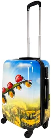 Maleta de Cabina Equipaje de Mano Viaje avión rígida 4 Ruedas 360...