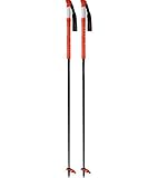Schwarz Komperdell Carbon Tour Light Ski-Stöcke superleichter Skitouren-Stöcke mit orangen Details Touren-Stöcke Alpin-Stöcke Schwarz, Größe:110 cm