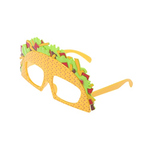 COLLBATH Taco Partybrille Aus Kunststoff Bunte Sandwich Fotorequisite Lustige Brille Für Kostüm Und Feierpartys