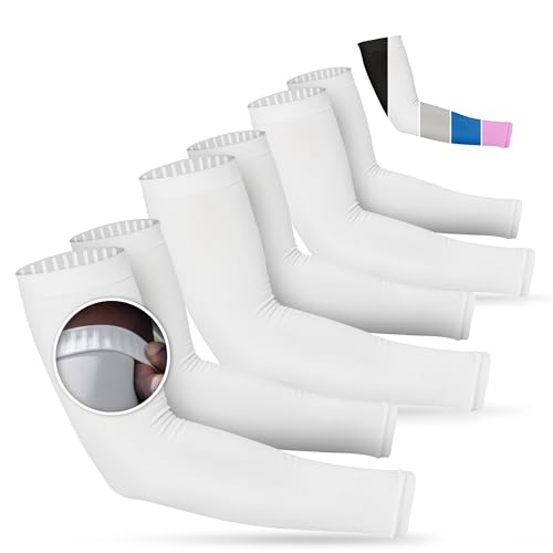 Image of SportsTrail Cooling Arm Sleeves for Men & Women - Breathable, UV Sun Protection, Sports Arm Sleeves for Women, Men & Youth