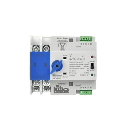 Evite apagones con el interruptor de transferencia automática 2P ATS para placas solares 125A