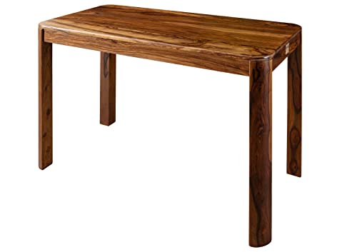 Table à Manger 120x60cm - Bois Massif de Palissandre laqué (Noisette) - Toronto #256