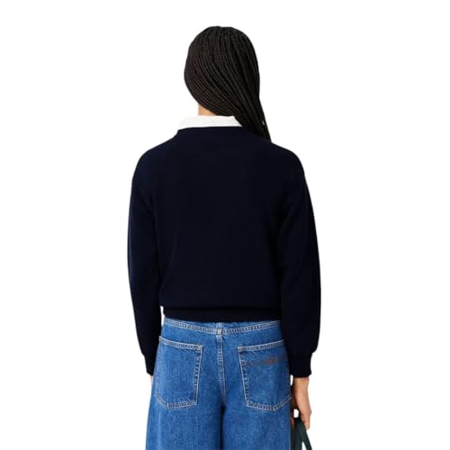 Lacoste Women's Core Collection Regular Fit Crew Neck Long Sleeve Classic Sweater3