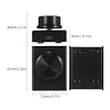 USB Volume Control Knob, USB Volume Control Knob One Key Mute Volume Controller for Computer Laptop Plug and Play PC Speaker Audio Adjuster Compatible with Win 10/8/ 7/ Vista/XP/Mac