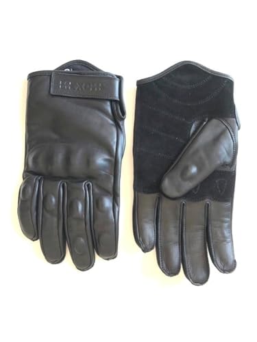 Gant cuir moto route été Rossano Nexone finition noire S
