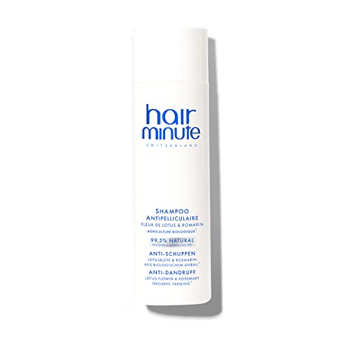 HAIR MINUTE • SHAMPOO ANTI-PELLICULAIRE FLEUR DE LOTUS & ROMARIN • Nettoie, Cuir chevelu sec et irrité, Naturel・Cheveux - 200ml Cover
