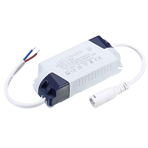 Image of PATIKIL 12-18W 300mA LED Driver, AC 85-265V Output 36-72V DC Female Connector Constant Current Rectifier Transformer External Power Supply LED Ceiling Lamp