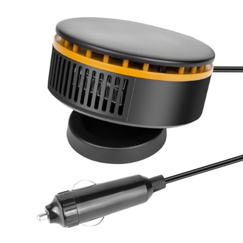 Wezalget Calentador de coche de invierno | Calentador de coche giratorio de 360 grados de 12 V - Calentador de coche de calentamiento rápido, descongelador de parabrisas de coche para viajes, vida