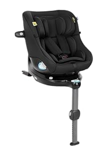 Graco Turn2Me™ DLX i-Size R129, 360° drehbarer Reboarder mit ISOFIX, Autositz bis ca. 4 Jahre (40-105 cm), 5-Punkt-Gurt und bequeme Liegepositionen, Rückprallbügel, Drehsperre, schwarz, Midnight