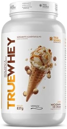 Whey Protein Isolado Hidrolisado 837g True Source Macadamia Ice C...