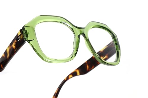 Corpo-otto Vogue Lunettes de Lecture Tortue Verte 3 Diottria, Tortue verte, 3 Diottria – vue 2