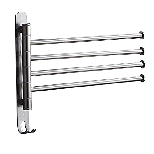 Barres de serviette pivotant aluminium support mural pliable