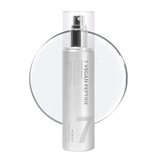 MIZON 7 Vegan Peptide Booster Serum Korean Anti-Aging Face Serum with Niacinamide & Hyaluronic Acid Hydrating Firming & Smoothing Skincare for Fine Lines & Skin Repair – 5.07 fl oz
