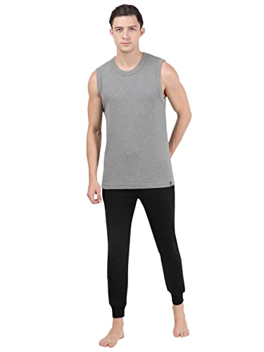 Jockey 9930 Men's Super Combed Cotton Rib Solid Slim Fit Round Neck Muscle Vest