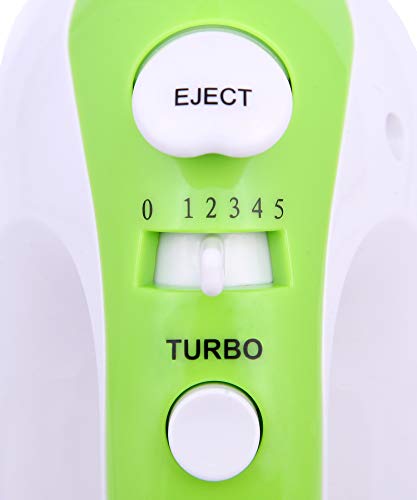 Turbo Handmixer | Handrührer | Stabmixer | Handrührgerät | Hand Mixer | Rührer | 300 Watt | 5 Stufen | Edelstahl… – Bild 3