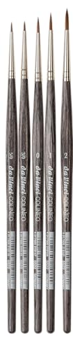 da Vinci, COLINEO short handle, miniature set, synthetic fibres, artist brushes, miniature painting, liquid acrylic paints - Image 3